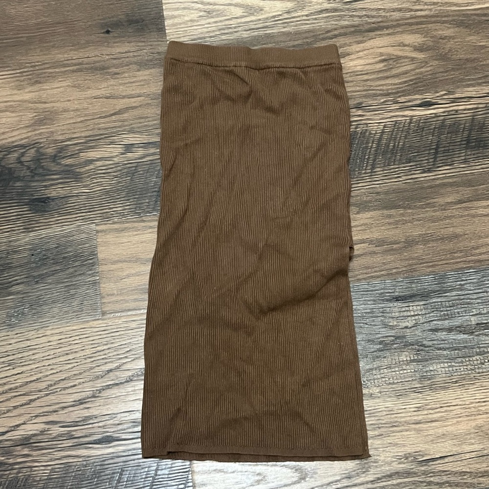 House of Harlow 1960 Brown Pencil Skirt